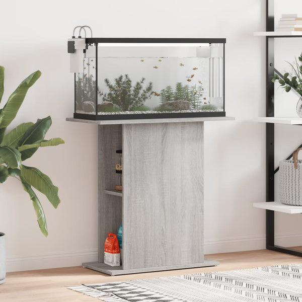Harmaa akvaarioteline Lilah 75x36x72,5cm (puinen)