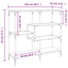 Schwarzer Konsolentisch Dionita 103x32x95cm (Holz)