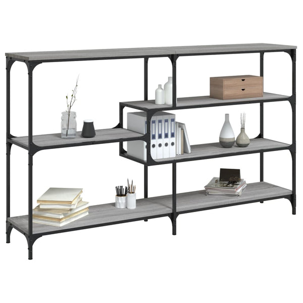 Grauer Konsolentisch Dionita 160x32x95cm (Holz)