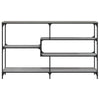 Grauer Konsolentisch Dionita 160x32x95cm (Holz)