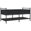 Schwarzer Couchtisch Artimina 99x50x50cm (Holz)
