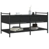 Schwarzer Couchtisch Artimina 99x50x50cm (Holz)