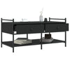 Schwarzer Couchtisch Artimina 99x50x50cm (Holz)