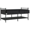 Schwarzer Couchtisch Artimina 99x50x50cm (Holz)