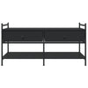 Schwarzer Couchtisch Artimina 99x50x50cm (Holz)