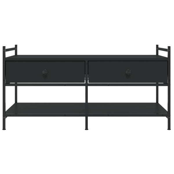 Schwarzer Couchtisch Artimina 99x50x50cm (Holz)