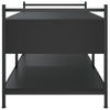 Schwarzer Couchtisch Artimina 99x50x50cm (Holz)