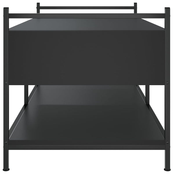 Schwarzer Couchtisch Artimina 99x50x50cm (Holz)