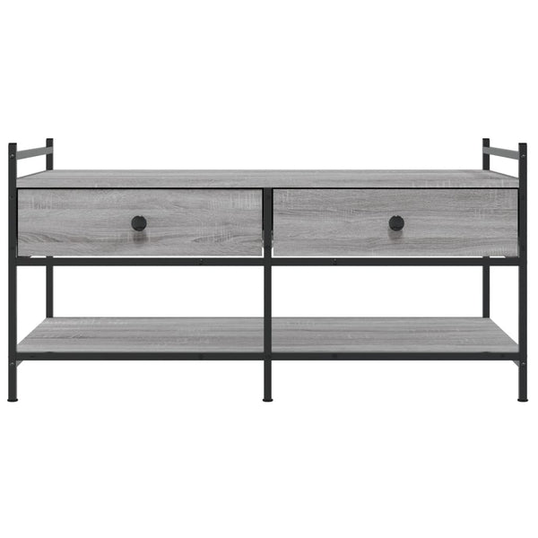 Grauer Couchtisch Artimina 99x50x50cm (Holz)