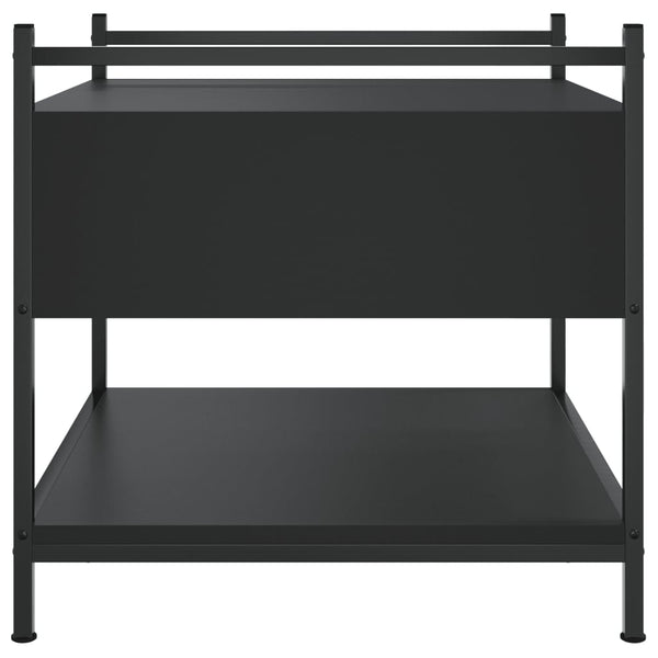 Schwarzer Couchtisch Artimina 50x50x50cm (Holz)