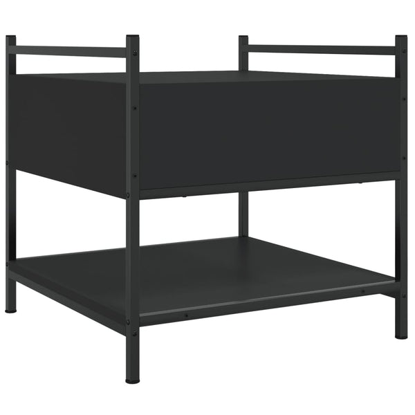 Schwarzer Couchtisch Artimina 50x50x50cm (Holz)