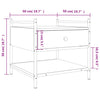 Couchtisch Artimina grau 50x50x50cm (Holz)