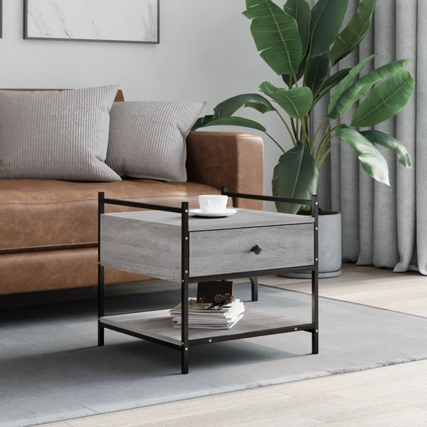 Couchtisch Artimina grau 50x50x50cm (Holz)