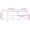 Couchtisch Nobie Schwarz 100x51x40cm (Holz)