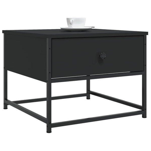 Schwarzer Couchtisch Nobie 51x51x40cm (Holz)
