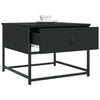 Schwarzer Couchtisch Nobie 51x51x40cm (Holz)