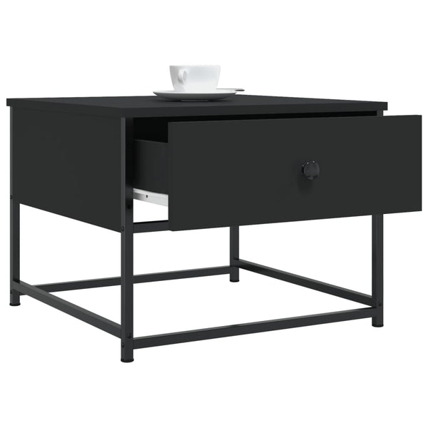 Schwarzer Couchtisch Nobie 51x51x40cm (Holz)