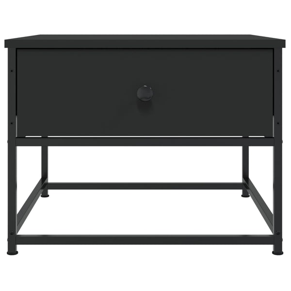 Schwarzer Couchtisch Nobie 51x51x40cm (Holz)