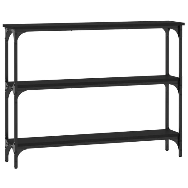 Schwarzer Konsolentisch Ruxandari 100x22,5x75cm (Holz)