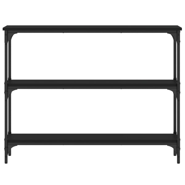 Schwarzer Konsolentisch Ruxandari 100x22,5x75cm (Holz)