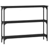 Schwarzer Konsolentisch Ruxandari 100x22,5x75cm (Holz)