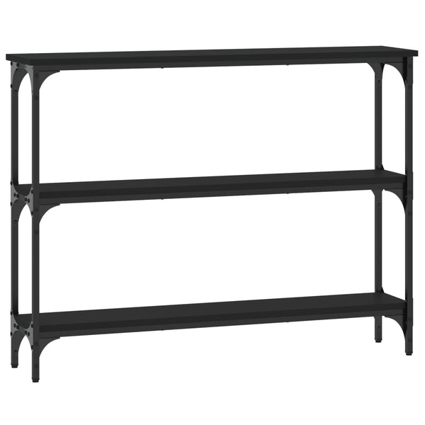 Schwarzer Konsolentisch Ruxandari 100x22,5x75cm (Holz)