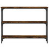 Konsole Ruxandari aus geräucherter Eiche 100x22,5x75cm (Holz)