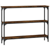 Konsole Ruxandari aus geräucherter Eiche 100x22,5x75cm (Holz)