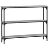 Grauer Konsolentisch Ruxandari 100x22,5x75cm (Holz)