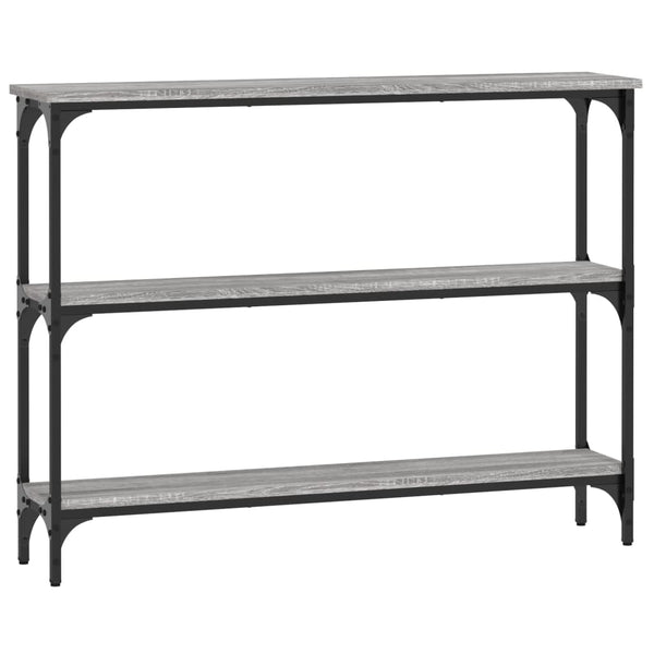 Grauer Konsolentisch Ruxandari 100x22,5x75cm (Holz)