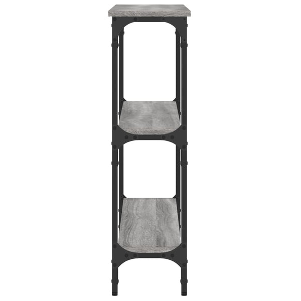 Grauer Konsolentisch Ruxandari 100x22,5x75cm (Holz)
