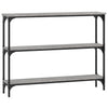 Grauer Konsolentisch Ruxandari 100x22,5x75cm (Holz)