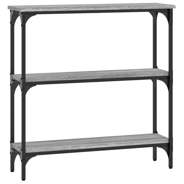 Grauer Konsolentisch Ruxandari 75x22,5x75cm (Holz)