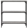 Grauer Konsolentisch Ruxandari 75x22,5x75cm (Holz)