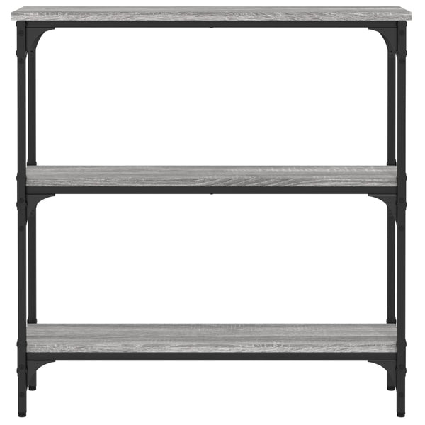 Grauer Konsolentisch Ruxandari 75x22,5x75cm (Holz)