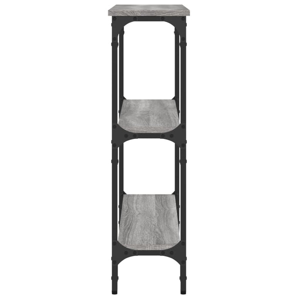 Grauer Konsolentisch Ruxandari 75x22,5x75cm (Holz)