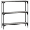 Grauer Konsolentisch Ruxandari 75x22,5x75cm (Holz)