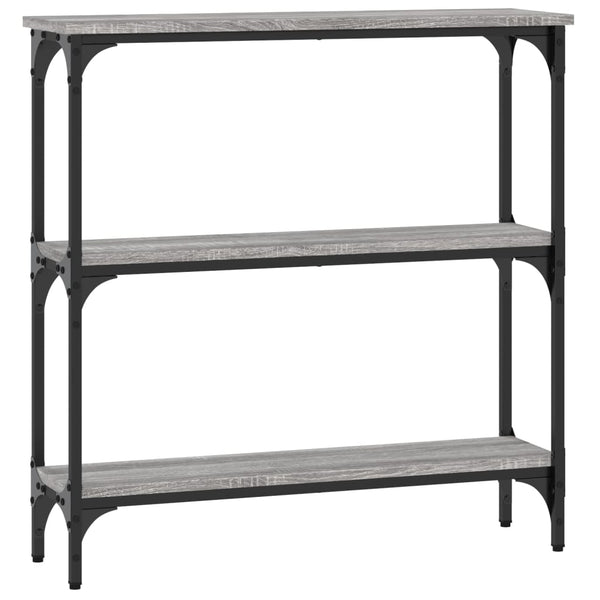Grauer Konsolentisch Ruxandari 75x22,5x75cm (Holz)