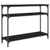 Schwarzer Konsolentisch Manolia 100x29x75cm (Holz)