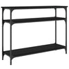 Schwarzer Konsolentisch Manolia 100x29x75cm (Holz)