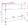 Schwarzer Konsolentisch Manolia 100x29x75cm (Holz)