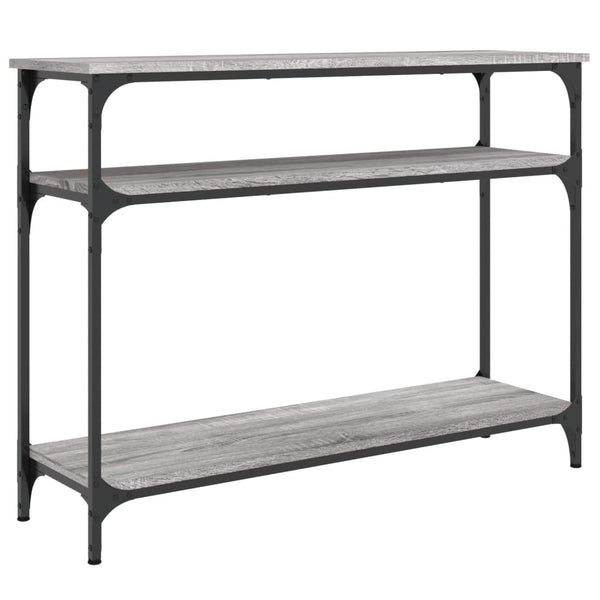 Grauer Konsolentisch Manolia 100x29x75cm (Holz)