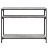 Grauer Konsolentisch Manolia 100x29x75cm (Holz)