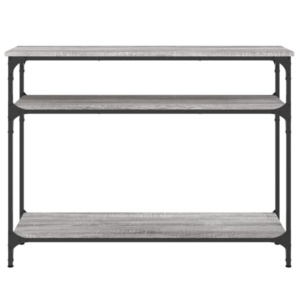 Grauer Konsolentisch Manolia 100x29x75cm (Holz)