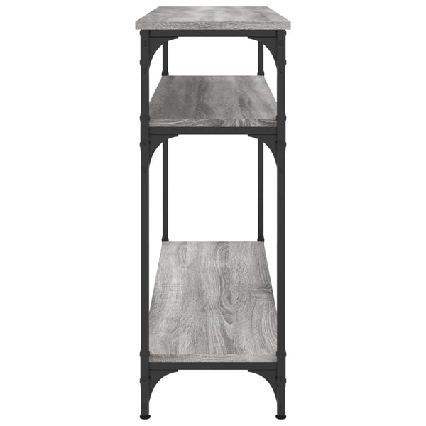 Grauer Konsolentisch Manolia 100x29x75cm (Holz)