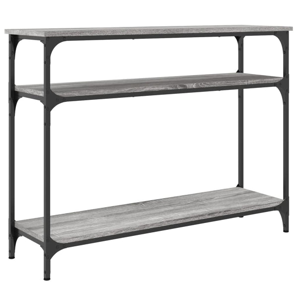 Grauer Konsolentisch Manolia 100x29x75cm (Holz)