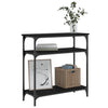 Schwarzer Konsolentisch Manolia 75x29x75cm (Holz)