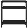 Schwarzer Konsolentisch Manolia 75x29x75cm (Holz)