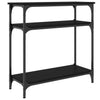Schwarzer Konsolentisch Manolia 75x29x75cm (Holz)