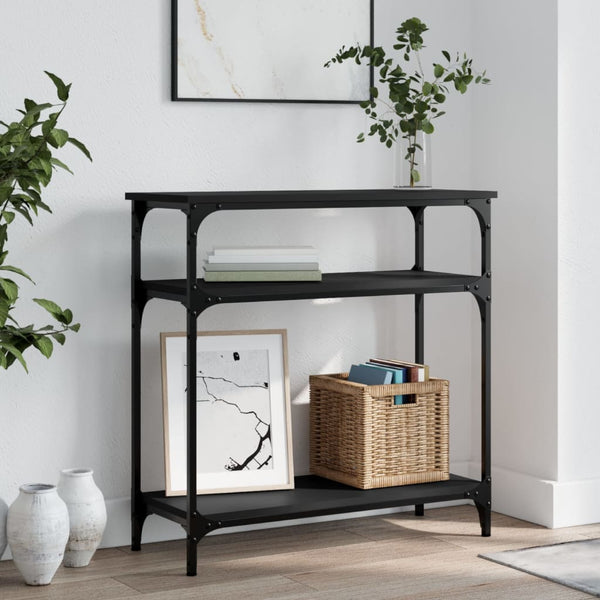Schwarzer Konsolentisch Manolia 75x29x75cm (Holz)